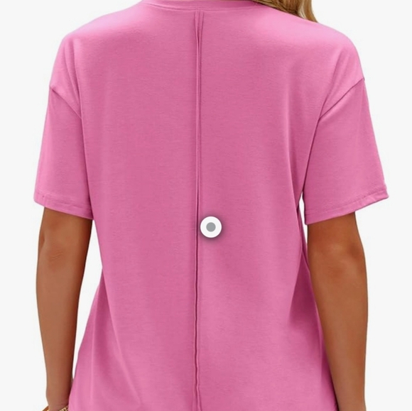 Nwt Artfree sz medium pink oversized tee. - Picture 3 of 7